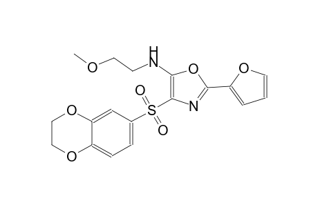5-oxazolamine, 4-[(2,3-dihydro-1,4-benzodioxin-6-yl)sulfonyl]-2-(2-furanyl)-N-(2-methoxyethyl)-