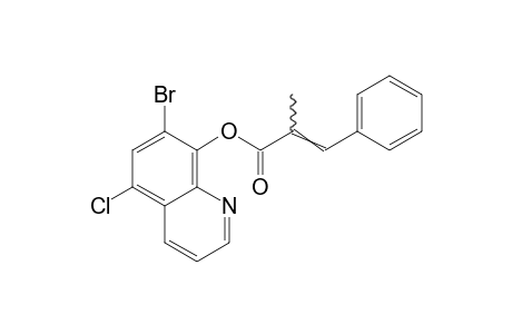 7-bromo-5-chloro-8-qulnolinol, alpha-methyl ethylcinnamate (ester)