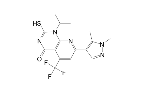 pyrido[2,3-d]pyrimidin-4(1H)-one, 7-(1,5-dimethyl-1H-pyrazol-4-yl)-2-mercapto-1-(1-methylethyl)-5-(trifluoromethyl)-