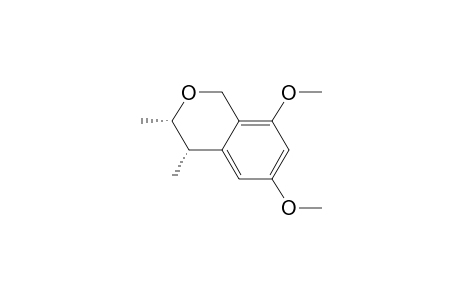 1H-2-Benzopyran, 3,4-dihydro-6,8-dimethoxy-3,4-dimethyl-, cis-(.+-.)-