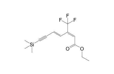 Ethyl (2E,4E)-3-(trifluoromethyl)-7-(trimethylsilyl)hepta-2,4-dien-6-yn-1-oate