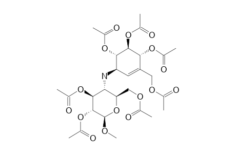 METHYL-2,3,6-TRI-O-ACETYL-4-DEOXY-4-[(1R,4R,5S,6S)-4,5-TRIACETOXY-3-(ACETOXYMETHYL)-CYClOHEX-2-ENYL]-AMINO-BETA-D-GLUCOSIDE