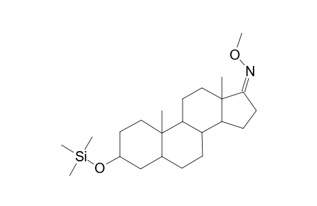 5.beta.-Androstan-17-one, 3.alpha.-(trimethylsiloxy)-, O-methyloxime