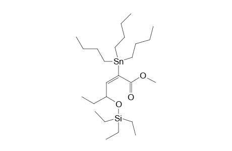 Methyl 2-(tributylstannyl)-4-[(triethylsilyl)oxy]hex-2-ynoate