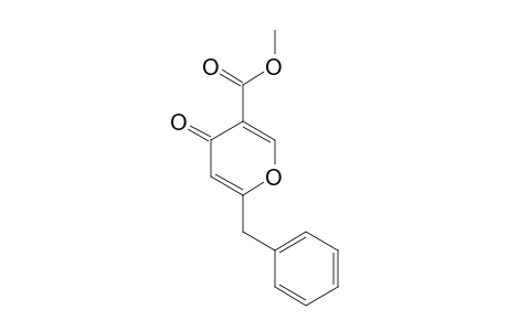 3-CARBOMETHOXY-6-BENZYL-4-PYRONE