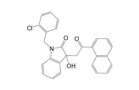 2H-indol-2-one, 1-[(2-chlorophenyl)methyl]-1,3-dihydro-3-hydroxy-3-[2-(1-naphthalenyl)-2-oxoethyl]-