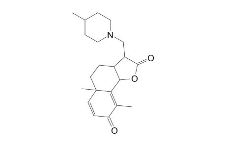 Naphtho[1,2-b]furane-2,8-dione, 2,3,3a,4,5,5a,8,9b-octahydro-5a,9-dimethyl-3-(4-methyl-1-piperidylmethyl)-