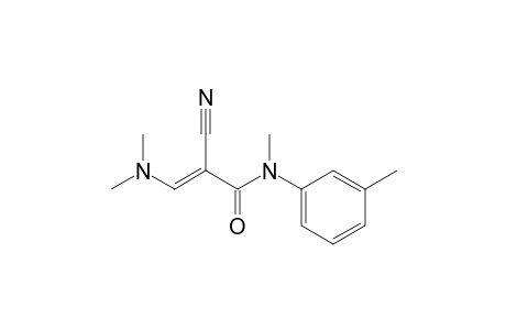 2-Cyano-3-(dimethylamino)-N-methyl-N-m-tolylacrylamide