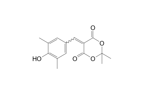 (3,5-dimethyl-4-hydroxybenzylidene)malonic acid, cyclic isopropylidene ester