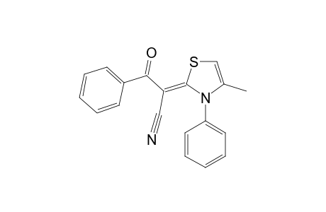 (2Z)-3-keto-2-(4-methyl-3-phenyl-thiazol-2-ylidene)-3-phenyl-propionitrile