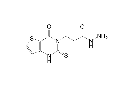 3-(4-keto-2-thioxo-1H-thieno[3,2-d]pyrimidin-3-yl)propionohydrazide