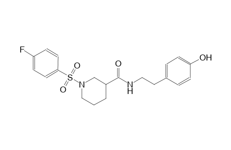 3-piperidinecarboxamide, 1-[(4-fluorophenyl)sulfonyl]-N-[2-(4-hydroxyphenyl)ethyl]-