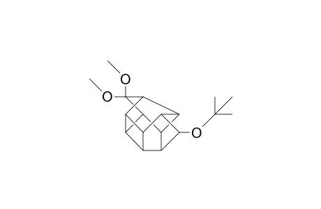 4-T-Butoxy-12,12-dimethoxy-hexacyclo(5.4.1.0/2,6/.0/3,10/.0/5,9/.0/8,11/)dodecane