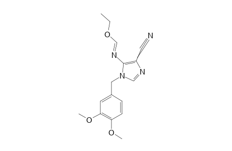 1-(3.4-DIMETHOXYBENZYL)-5-[(ETHOXYMETHYLIDENE)-AMINO]-1-H-IMIDAZOLE-4-CARBONITRILE