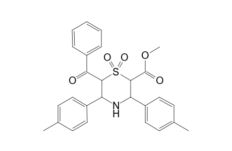2-Methoxycarbonyl-3,5-di(4-methylphenyl)-6-benzoyl-1,4-thiomorpholine-1,1-dioxide