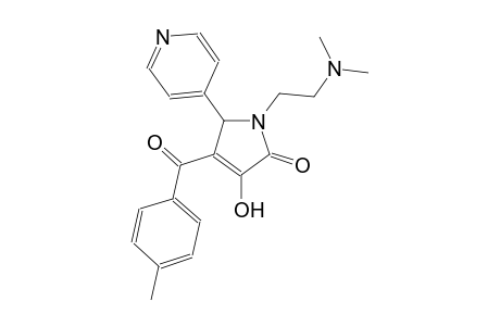 1-[2-(dimethylamino)ethyl]-3-hydroxy-4-(4-methylbenzoyl)-5-(4-pyridinyl)-1,5-dihydro-2H-pyrrol-2-one