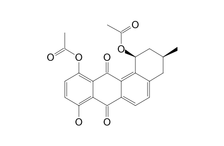 (1R*,3R*)-1,11-DIACETOXY-8-HYDROXY-3-METHYL-1,2,3,4-TETRAHYDROBENZO-[A]-ANTHRACENE-7,12-DIONE