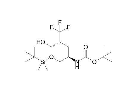 (2R,4R)-4-[N-(1,1-Dimethyl)ethoxycarbonylamino]-5-tert-butyldimethylsilyloxy-2-trifluoromethylpentanol