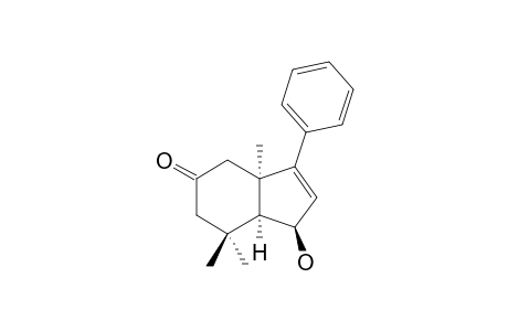 (1-R*,3A-R*,7A-S*)-1-Hydroxy-3A,7,7-trimethyl-3-phenyl-1,3A,4,6,7-hexahydro-inden-5-one