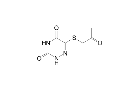 6-[(2-Oxopropyl)sulfanyl]-1,2,4-triazine-3,5(2H,4H)-dione