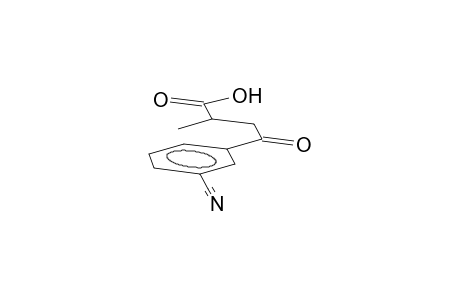 Propionic acid, 3-(m-cyanobenzoyl)-2-methyl-