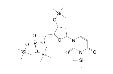 5'-Uridylic acid, 2'-deoxy-1-(trimethylsilyl)-3'-O-(trimethylsilyl)-, bis(trimethylsilyl) ester