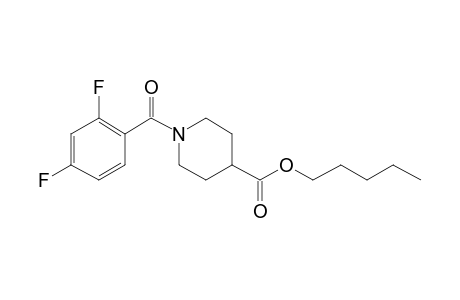 Isonipecotic acid, N-(2,4-difluorobenzoyl)-, pentyl ester