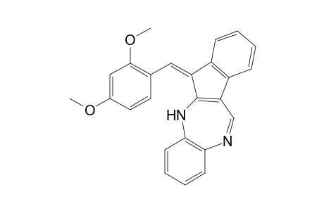 (Z)-6-(2,4-dimethoxybenzylidene)-5,6-dihydrobenzo[b]indeno[2,1-e][1,4]diazepine
