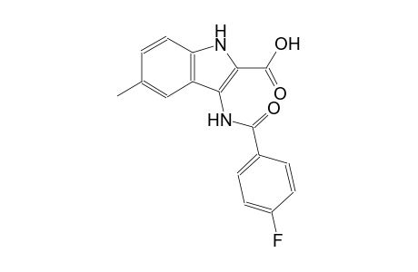 3-[(4-fluorobenzoyl)amino]-5-methyl-1H-indole-2-carboxylic acid