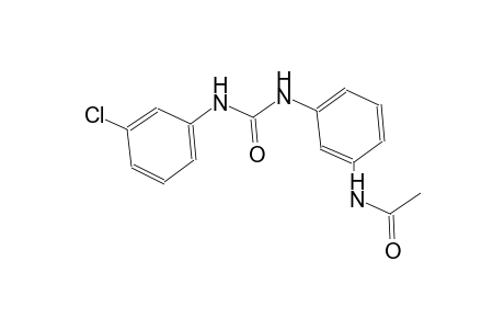 N-(3-{[(3-chloroanilino)carbonyl]amino}phenyl)acetamide