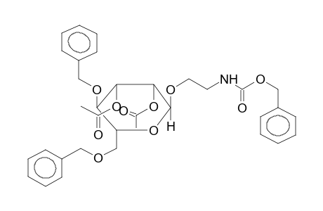 2-BENZYLOXYCARBONYLAMINOETHYL 2,3-DI-O-ACETYL-4,6-DI-O-BENZYL-ALPHA-D-MANNOPYRANOSIDE