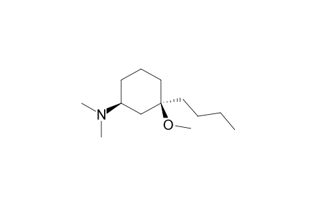 1-Butyl-1-methoxy-3-dimethylaminocyclohexane (cis)