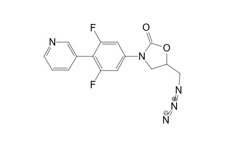 (+-)-5-(Azidomethyl)-3-[3-(4-pyridyl)-3,5-difluorophenyl]-2-oxazolidinone