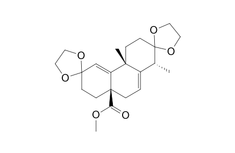 1,3,4,4a,7,8,8a,9-Octahydro-8a.beta.-methoxycarbonyl-1.alpha.,4a.beta.-dimethyl-2,6-phenanthrenedione 2,6-Bis(ethylene Acetal