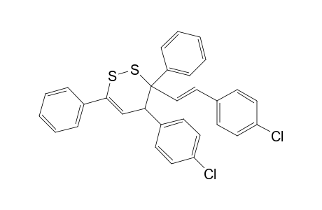 4-(4-Chlorophenyl)-3-[(E)-2-(4-chlorophenyl)ethenyl]-3,6-diphenyl-4H-1,2-dithiine