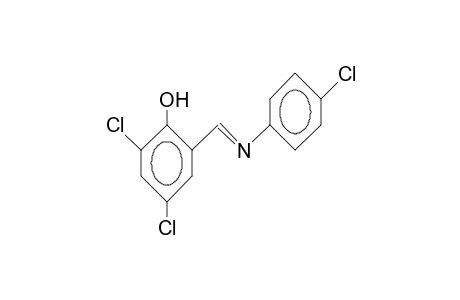 2-[(4-Chloro-phenyl)-iminomethyl]-4,6-dichloro-phenol
