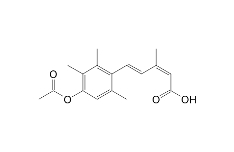 (2Z,4E)-5-(4'-Acetoxy-2',5',6'-trimethylphenyl)-3-methylpenta-2,4-dienoaic acid