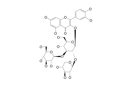 QUERCETIN-3-O-[BETA-XYLOPYRANOSYL-(1->2)]-[BETA-GLUCOPYRANOSYL-(1->3)]-BETA-GLUCO-PYRANOSIDE