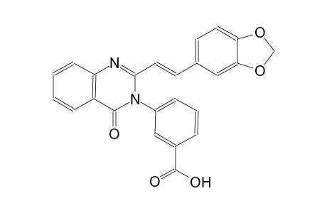 benzoic acid, 3-(2-[(E)-2-(1,3-benzodioxol-5-yl)ethenyl]-4-oxo-3(4H)-quinazolinyl)-