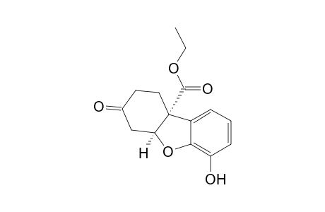 9a(5aH)-Dibenzofurancarboxylic acid, 6,7,8,9-tetrahydro-4-hydroxy-7-oxo-, ethyl ester, cis-(.+-.)-