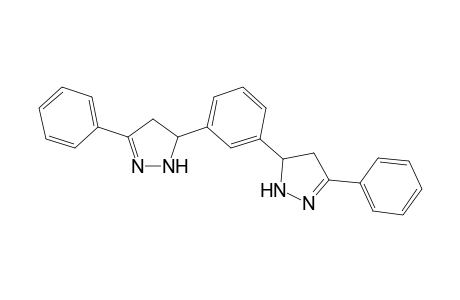 3-Phenyl-5-[3-(3-phenyl-4,5-dihydro-1H-pyrazol-5-yl)phenyl]-4,5-dihydro-1H-pyrazole
