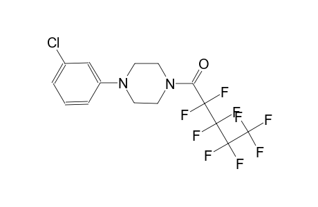 1-(3-chlorophenyl)-4-(2,2,3,3,4,4,5,5,5-nonafluoropentanoyl)piperazine