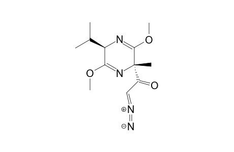 (2'R,5'R)-2-Diazo-1-(5-isopropyl-3,6-dimethoxy-2-methyl-2,5-dihydropyrazin-2-yl)ethan-2-one