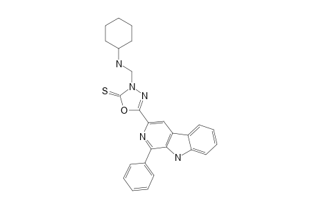 1-PHENYL-3-[3-CYCLOHEXYLAMINO-(METHYL)-2-THIOXO-1,3,4-OXADIAZOL-5-YL]-BETA-CARBOLINE