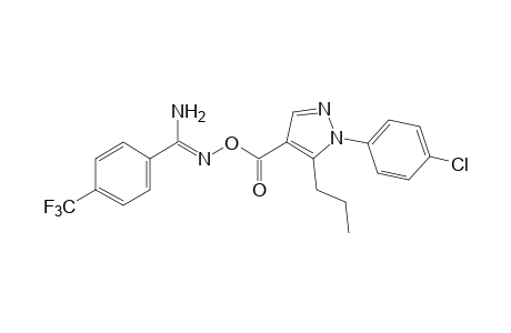 O-{[1-(p-chlorophenyl)-5-propylpyrazol-4-yl]carbonyl}-alpha,alpha,alpha-trifluoro-p-toluamidoxime
