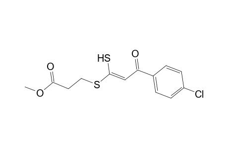 Propanoic acid, 3-[[3-(4-chlorophenyl)-3-hydroxy-1-thioxo-2-propenyl]thio]-, methyl ester