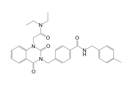 4-[(1-[2-(diethylamino)-2-oxoethyl]-2,4-dioxo-1,4-dihydro-3(2H)-quinazolinyl)methyl]-N-(4-methylbenzyl)benzamide
