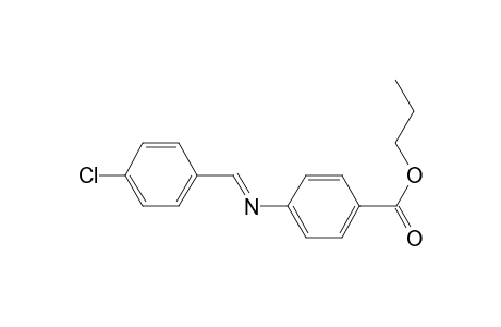 Propyl 4-([(E)-(4-chlorophenyl)methylidene]amino)benzoate