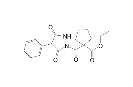 1-(3,5-dioxo-4-phenyl-1H-pyrazolecarbonyl)-1-cyclopentanoic acid ethyl ester