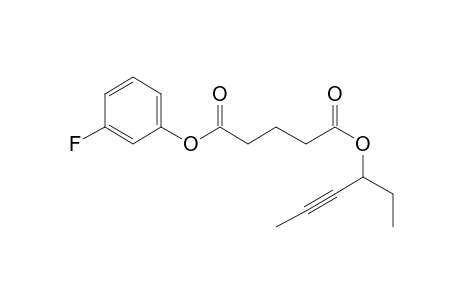 Glutaric acid, hex-4-yn-3-yl 3-fluorophenyl ester